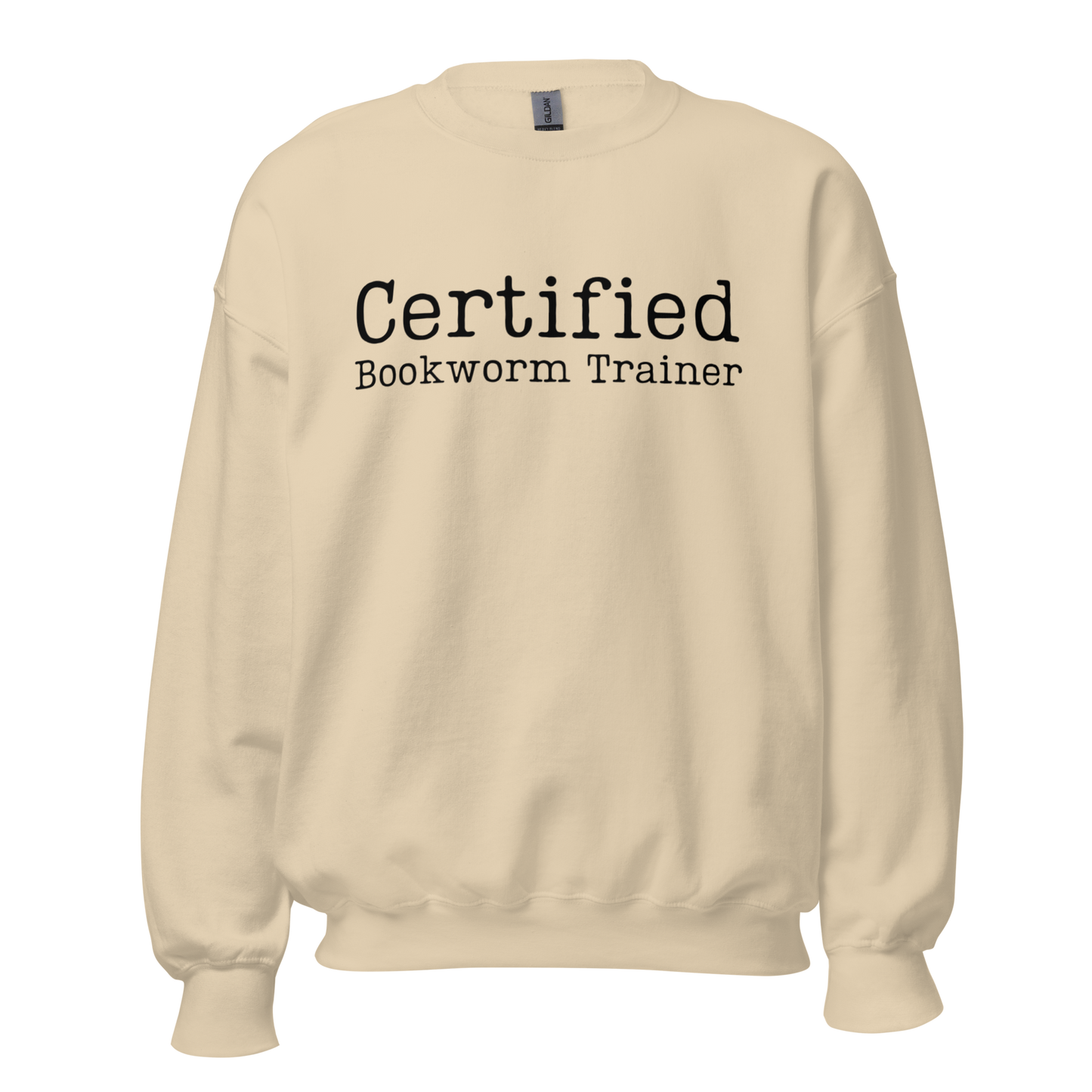 Certified Bookworm Trainer Unisex Adult Sweatshirt